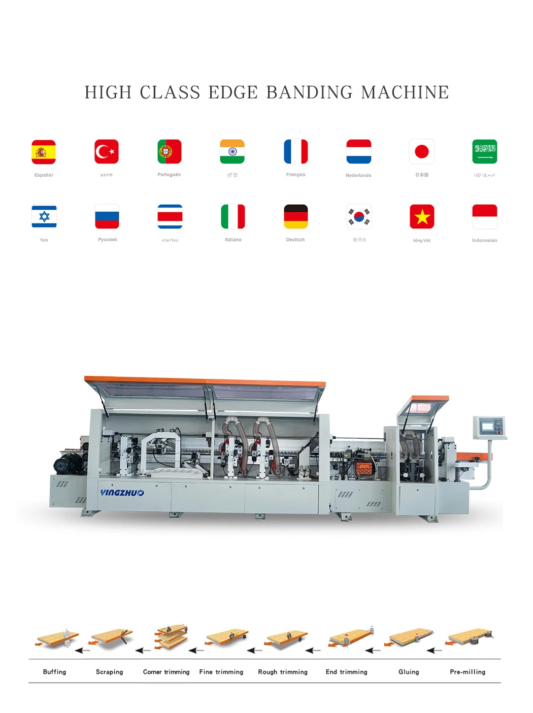 PVC Strip Thickness Automatic Adjust Woodworking Edge Banding Machine for Versatile Applications